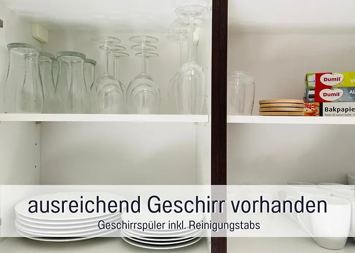 Schoene, Ruhige Stadtwohnung, Kueche, Smarttv, 1-5 Pers