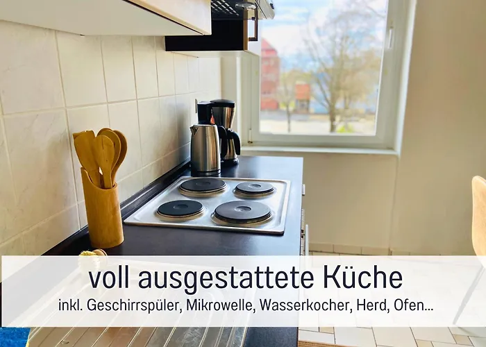 Schöne, Ruhige Stadtwohnung, Küche, Smarttv, 1-5 Pers Apartment